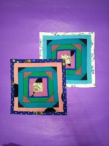 салфетки ручной работы: Кухонные прихватки ручной работы - Формы и дизайны: квадратные — 8