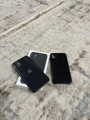 идеальном состоянии: IPhone 11, Б/у, 128 ГБ, Черный, Защитное стекло, Чехол, Кабель, В рассрочку, 73 % — 1