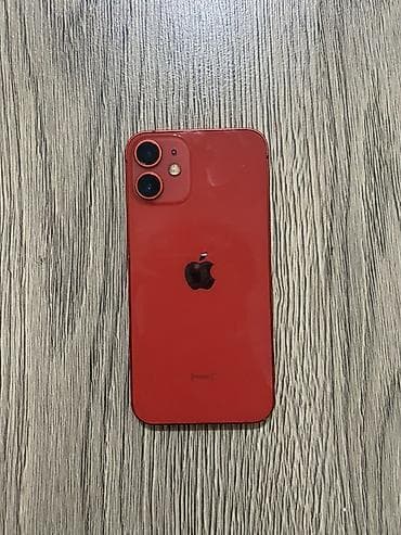 Техника и электроника: IPhone 12 mini, Б/у, Красный, 76 % — 1