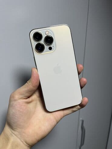 iphone 10 pro max: IPhone 13 Pro, Б/у, 256 ГБ, Золотой, Чехол, 98 % — 1