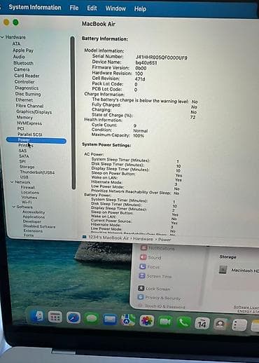 зарядка от ноутбука: Ультрабук, Б/у, Apple M4, ОЗУ, RAM: 16 ГБ — 3