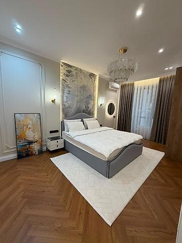 Квартиры: 4 комнаты, 136 м², Асанбай мкр Элитка, 6 этаж, Дизайнерский ремонт — 3