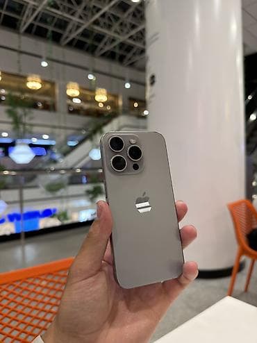 iphone x pro: IPhone 15 Pro, Новый, 128 ГБ, Natural Titanium, Коробка, 86 % — 1