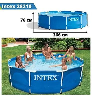 76: Каркасный бассейн Intex - Тип: наземный каркасный бассейн круглой — 2