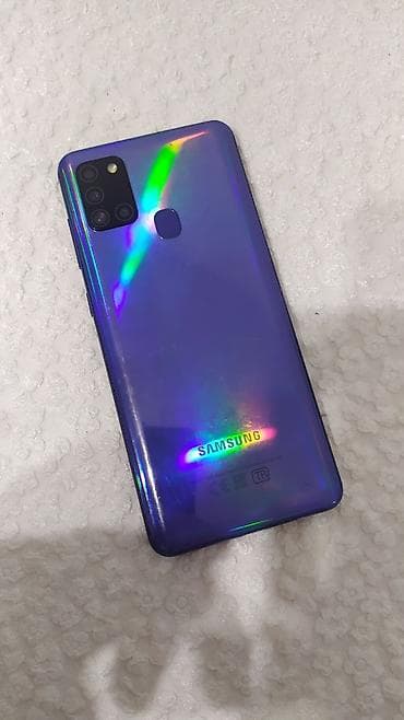 a 30 s: Samsung Galaxy A21S, Б/у, 32 ГБ, цвет - Синий, 2 SIM — 2