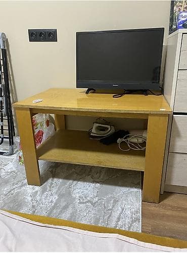 Тумба и подставка для телевизора, Б/у, Напольная, Дерево, Самовывоз