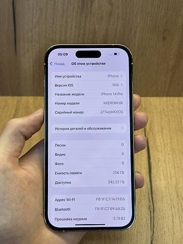 iphone 13 mini 256: IPhone 14 Pro, Б/у, 256 ГБ, Белый, Защитное стекло, Чехол, В рассрочку, 78 % — 2