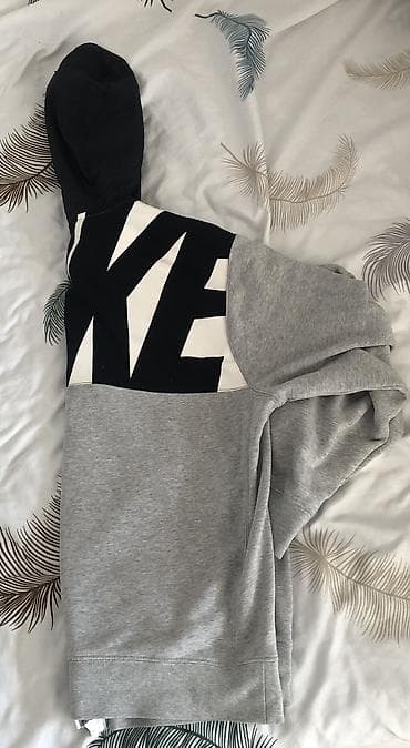 tommy halfiger: Мужская толстовка, L, Nike, Б/у, цвет - Серый, Самовывоз — 3