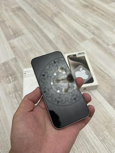 виктус 15: IPhone 15 Pro, Б/у, 256 ГБ, Natural Titanium, Коробка, 81 % — 5