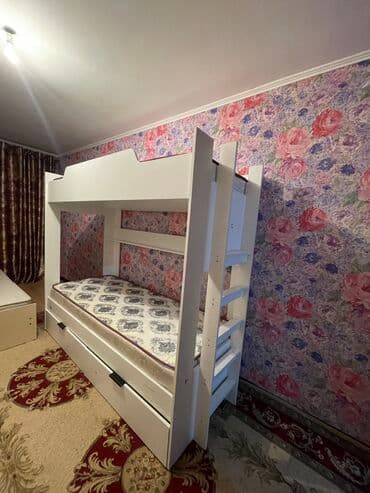 детская кровать 7 в 1: Детская гарнитура, Новый, Для девочки, Для мальчика, Дерево, цвет - Белый, Платная доставка, Самовывоз — 2