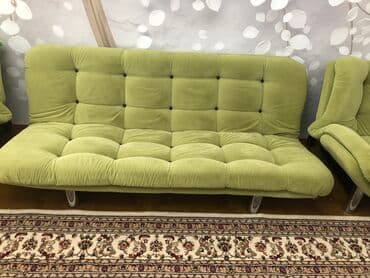 мебель из турции: Комплект мягкой мебели, Б/у, Самовывоз, цвет - Зеленый — 8