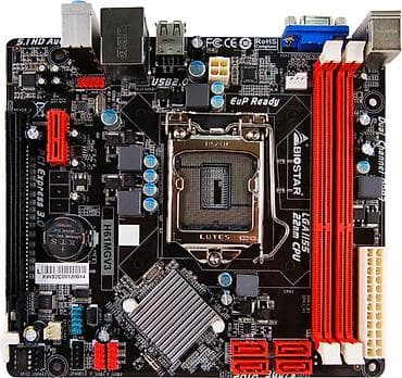 asrock h61m: Материнская плата для ПК, Б/у, Biostar, LGA1155, Micro-ATX — 3
