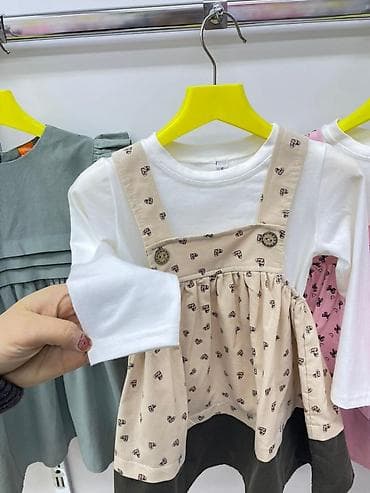 детские платья белый: Детское платье, цвет - Бежевый — 6