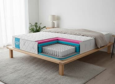 купить поролон для матраса 10 см: Матрас с эффектом памяти формы и независимым пружинным блоком. Высота — 1