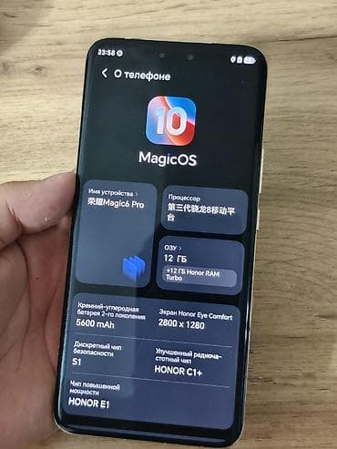 redmi note 13: HONOR Magic6 Pro, зелёный Ключевые характеристики: - Экран 6.8" OLED — 3