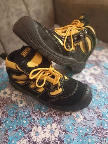 купить рабочие сапоги с утеплителем: Ботинки Ingco в черно-желтой расцветке, предназначенные для активного — 2