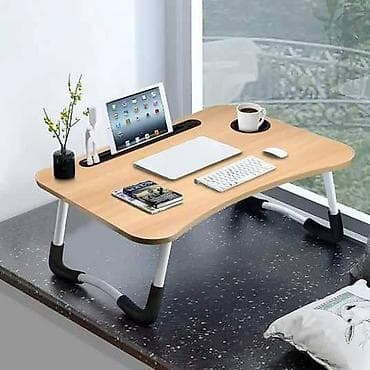 study lamp: Складной стол для ноутбука, Новый, цвет - Коричневый — 5