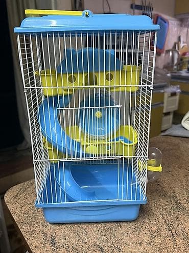 Аламанчыктар (хомяки): Клетка для хомяка с игровым комплексом - Вертикальная двухуровневая — 4