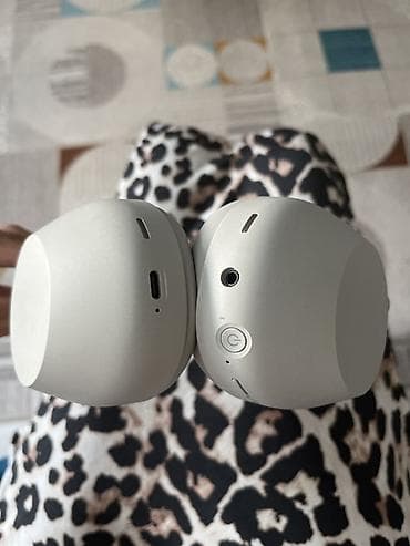 mic mini: Беспроводные накладные наушники Sony WH-1000XM6, цвет светло‑серый — 2