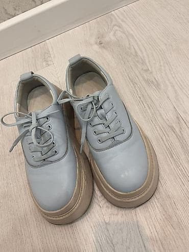 скрытая платформа: Женские кеды/дерби на высокой платформе. - Цвет: нежно-голубой верх — 6