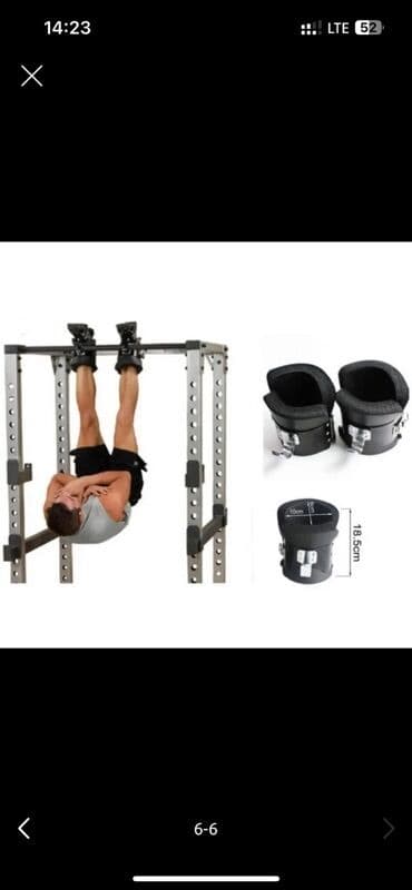 Инверсионные крючья-ботинки для турника - Пара крючьев для фиксации