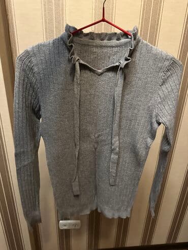 Лонгслив, цвет - Серый, S