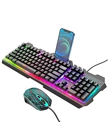 rgb: Клавиатура, Мембранная, Проводное подключение, Размер: 100% — 3