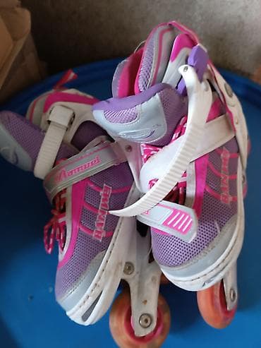 ролик: Роллики б/у размер 32 -34 регулируеться 1200, скейт 1000, вторые — 6