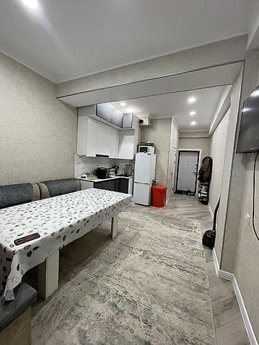 квартира сдаётся кара жыгач: 1 комната, 32 м², Индивидуалка, 3 этаж, Евроремонт — 1