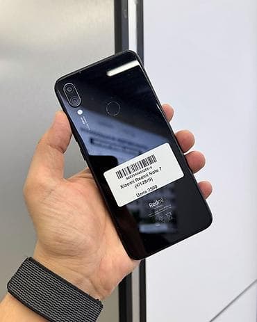 Redmi, Redmi Note 7, Б/у, 128 ГБ, цвет - Черный, 2 SIM