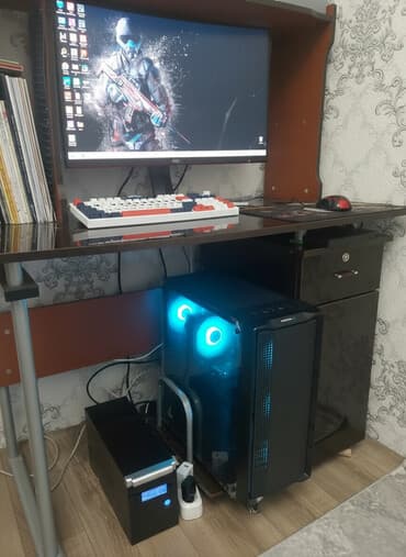 игровой конпютер: Компьютер, ядер - 6, ОЗУ 16 ГБ, Игровой, Б/у, Intel Core i5, NVIDIA GeForce RTX 2070 Super, HDD + SSD — 1