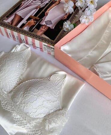 белая ночная сорочка: Нижнее белье в широком ассортименте Пижамы Бишкек ХалатЫ Бишкек — 9