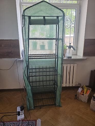 выращивание: Мини-теплица/стеллаж для рассады с чехлом. размер ?175 см - — 1