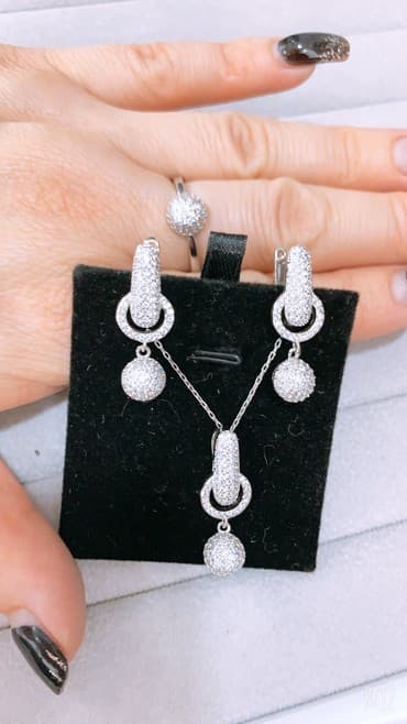 Серебро 925, SilverRoza: Новый серебряный нежный набор Самый лучший подарок для ваших