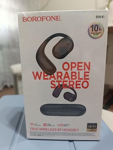Новые беспроводные наушники BOROFONE BW41. Не использовались, в