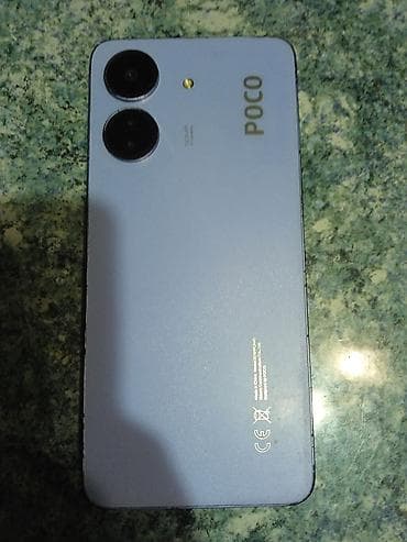 poko х5: Poco C65, Б/у, 128 ГБ, цвет - Голубой, 2 SIM — 4