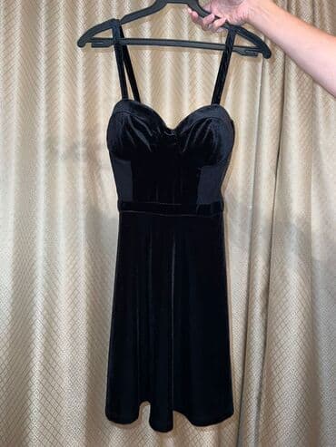 бордовое платье в пол: Вечернее платье, Коктейльное, Короткая модель, Без рукавов, S — 2