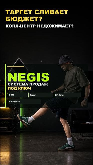 NEGIS — система продаж под ключ Что входит: - CRM: единая база лидов — 1