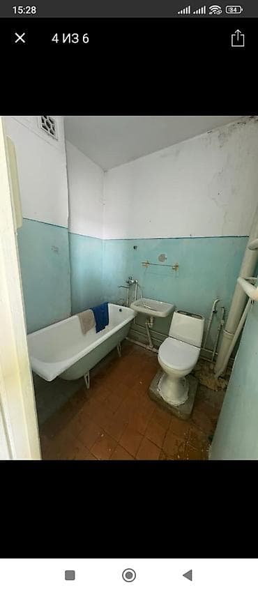 osh flat: 1 комната, 34 м², Индивидуалка, 10 этаж, Старый ремонт — 6