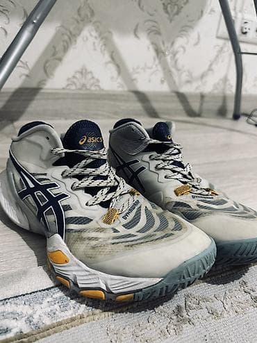 волейбол красовки: Мужские кроссовки, 43, Asics, Б/у, цвет - Белый, Самовывоз — 6