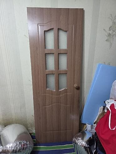 двери балконные: Межкомнатная дверь, Б/у, Со стеклом, Одностворчатая, Деревянная, Распашная — 1