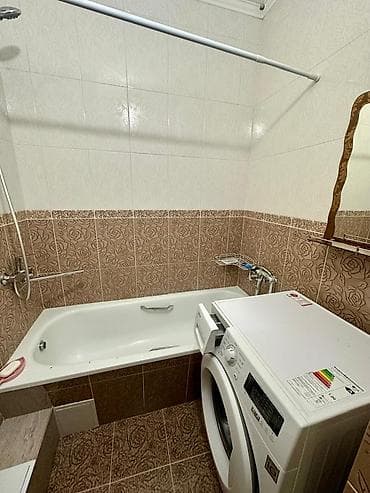 flat osh: 2 комнаты, Ак-Кеме (старый аэропорт) Агентство недвижимости, Без животных, от 1 года, С мебелью полностью — 5