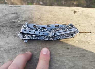 купить бу электросамокат: Складной нож с декоративными накладками - Форм-фактор: складной — 1