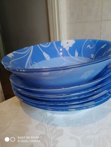 цена посуды люминарк: Тарелки, салатницы от Luminarick, 2 глубоких, 6 средних, новые — 2