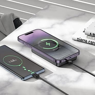 hoco k21: Внешний аккумулятор Hoco с магнитной беспроводной зарядкой (MagSafe) — 7