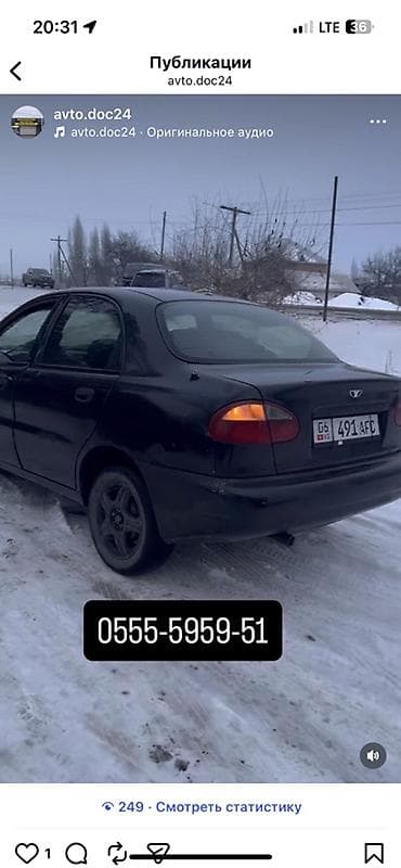 lexus es 2004: Daewoo Lanos: 1999 г., 1.5 л, Механика, Бензин, Седан — 2