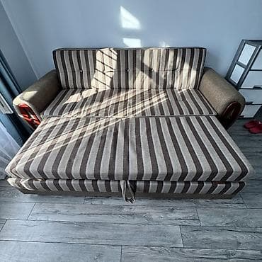 выдвижной диван: Прямой диван, Б/у — 2