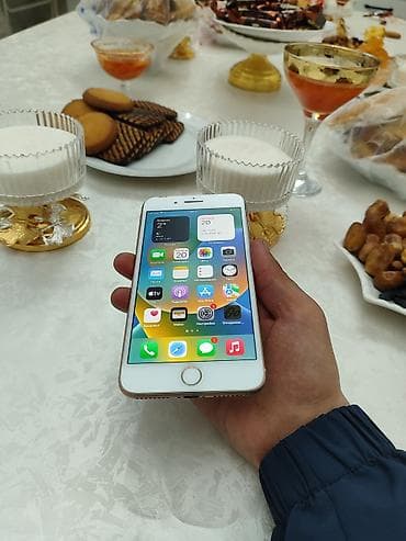 айфон 6 плюс с: IPhone 8 Plus, Б/у, Золотой, Защитное стекло, Чехол, Кабель, 100 % — 4