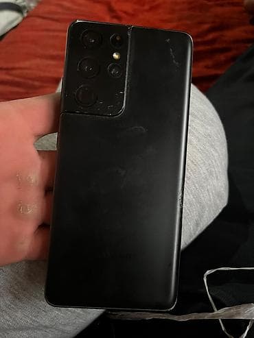 a 21: Samsung Galaxy S21 Ultra, Б/у, 256 ГБ, цвет - Черный, eSIM — 2