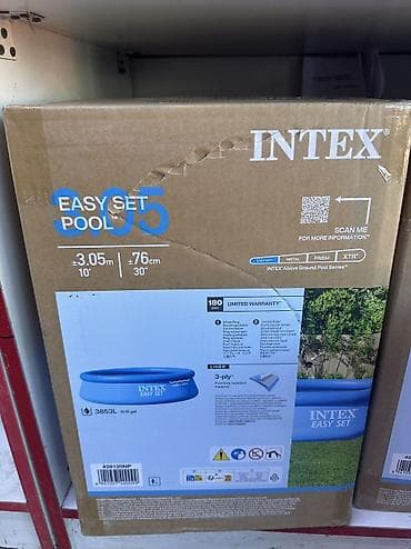 Спорт жана хобби: Надувной бассейн Intex Easy Set - Формат: круглый, семейный. - — 10
